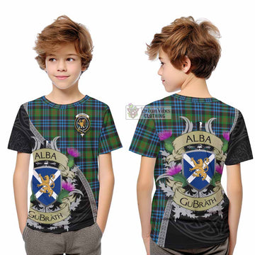 Newlands Tartan Family Crest Kid T-Shirt Lion Rampant Royal Thistle Shield Celtic Inspired - Tartan Vibes Clothing