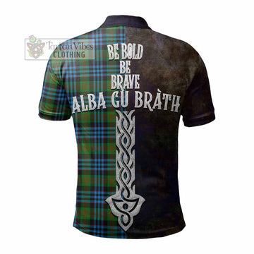 Newlands Tartan Family Crest Polo Shirt Alba Gu Brath Be Brave Lion Ancient Style