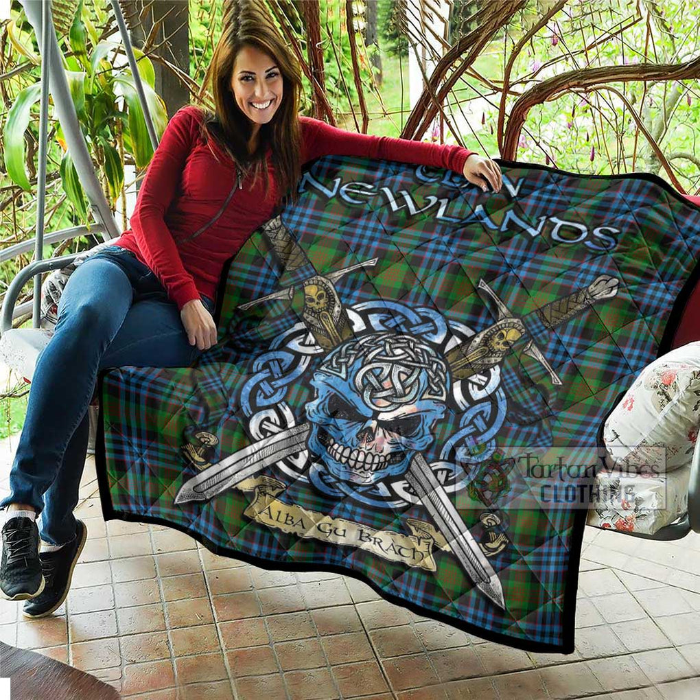 Newlands Tartan Quilt with Celtic Skull Alba Gu Brath Style - Tartan Vibes Clothing