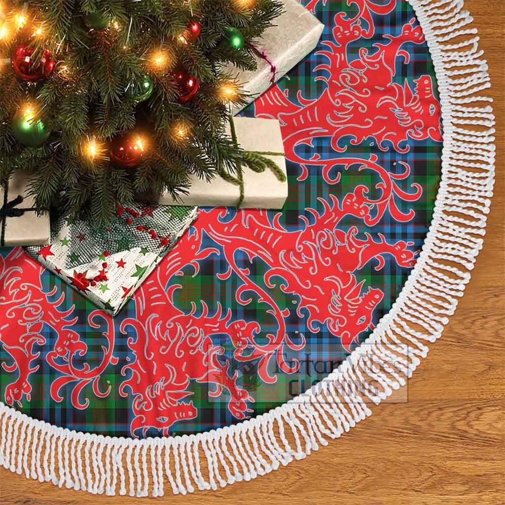 Newlands Tartan Christmas Tree Skirt Lion Rampant Style - Tartan Vibes Clothing