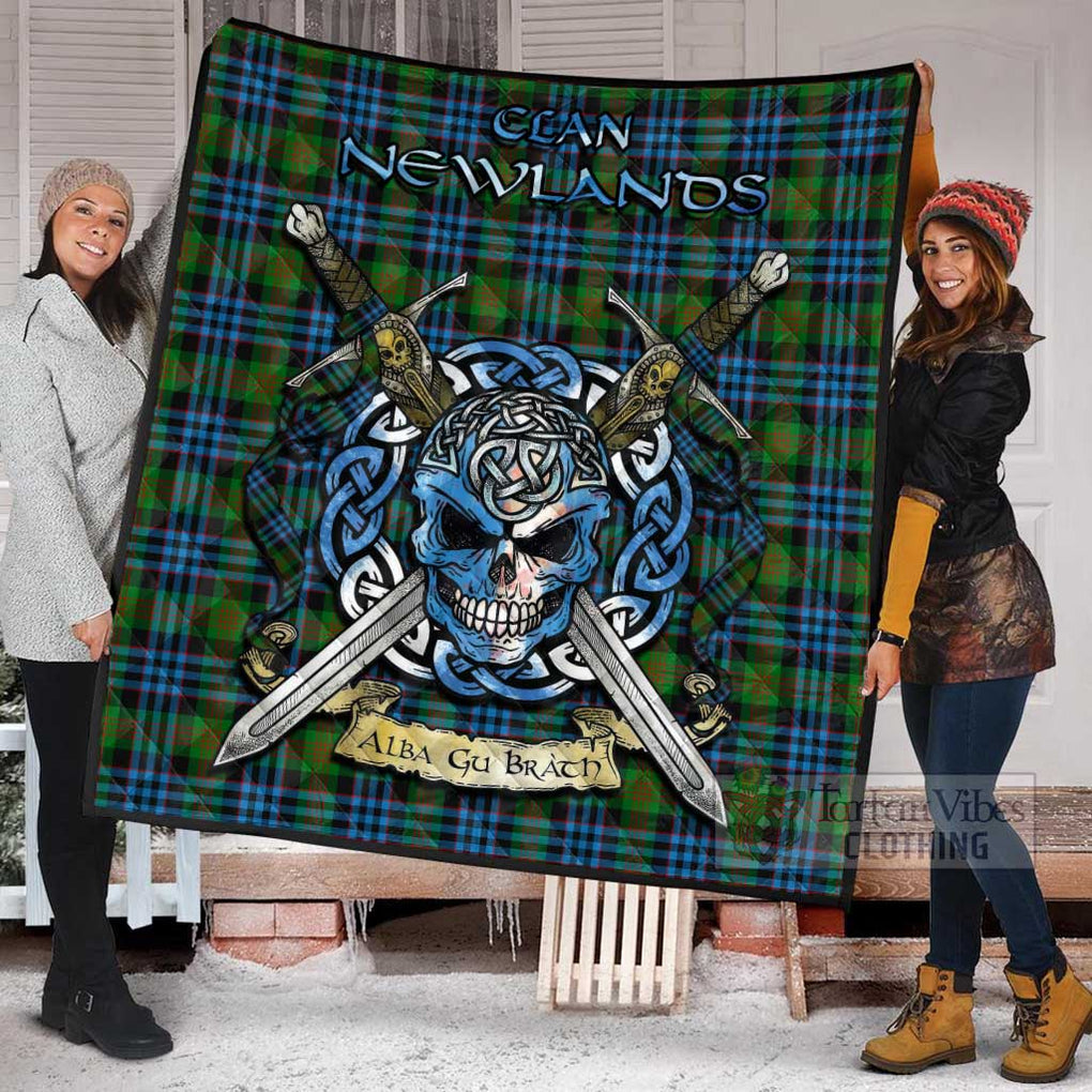 Newlands Tartan Quilt with Celtic Skull Alba Gu Brath Style - Tartan Vibes Clothing