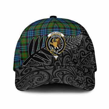Newlands Crest Tartan Classic Cap with New Zealand Silver Fern Half Style