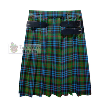 Newlands of Lauriston Tartan Men's Pleated Skirt - Fashion Casual Retro Scottish Kilt Style
