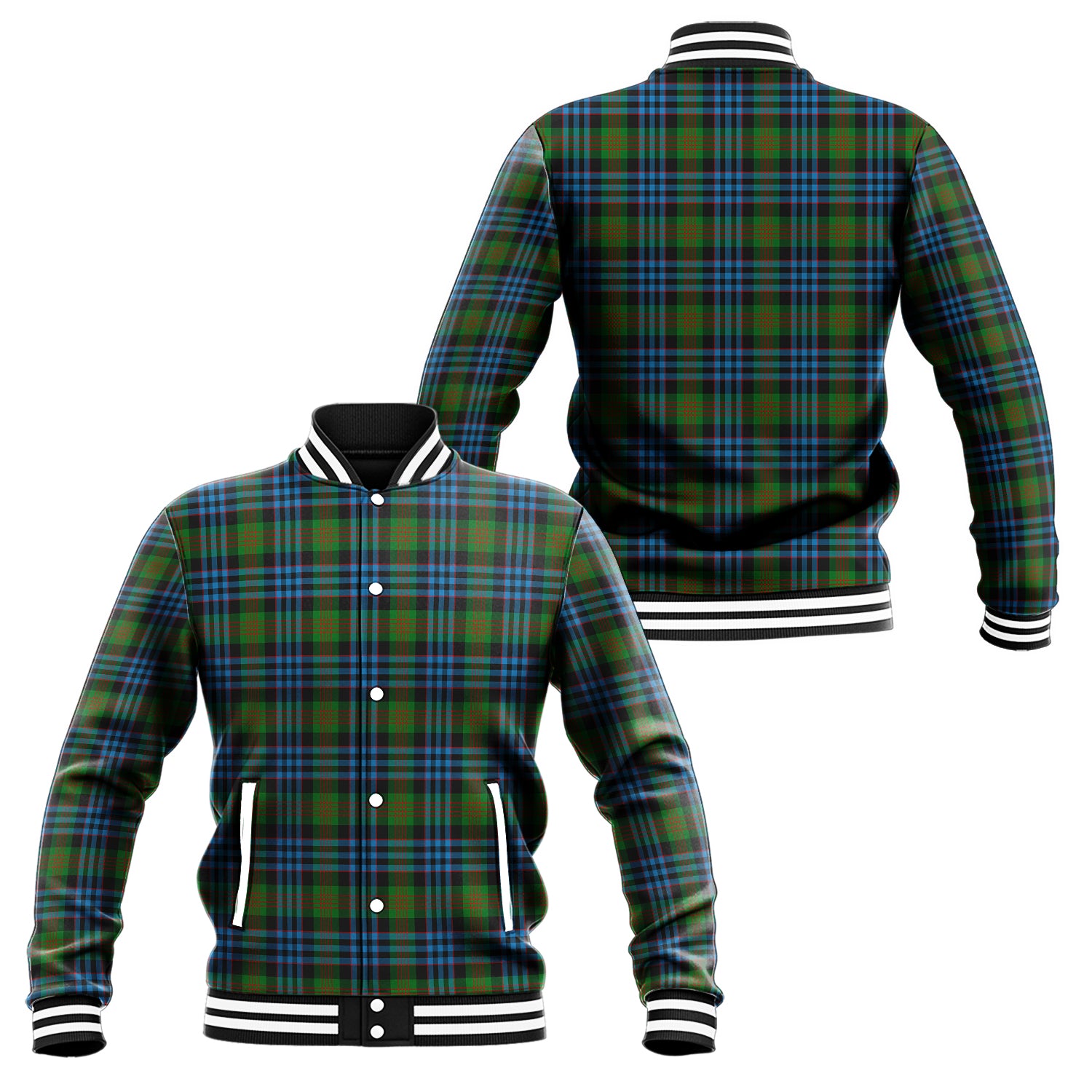 Newlands Tartan Baseball Jacket Unisex - Tartan Vibes Clothing