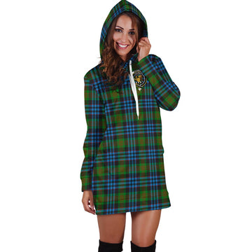 Newlands Tartan Hoodie Dress with Family Crest - Tartan Vibes Clothing