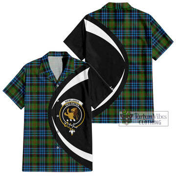 Newlands Tartan Hawaiian Shirt with Family Crest Circle Style Kid - Tartan Vibes Clothing