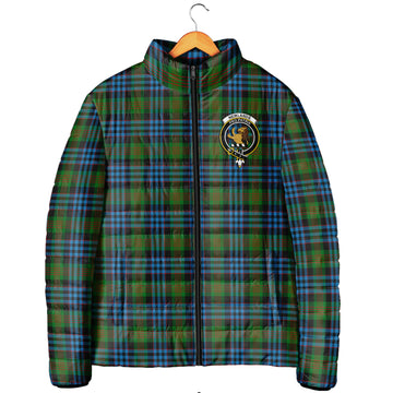 Newlands of Lauriston Tartan Padded Jacket with Family Crest