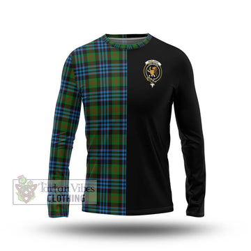 Newlands Tartan Long Sleeve T-Shirt with Family Crest and Half Of Me Style Unisex - Tartan Vibes Clothing