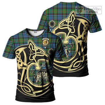 Newlands Tartan T-Shirt with Family Crest Celtic Wolf Style Kid's Shirt - Tartan Vibes Clothing