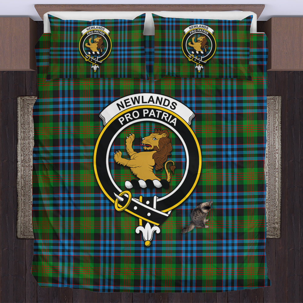 Newlands Tartan Bedding Set with Family Crest US Bedding Set - Tartan Vibes Clothing