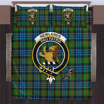 Newlands of Lauriston Tartan Bedding Set with Family Crest