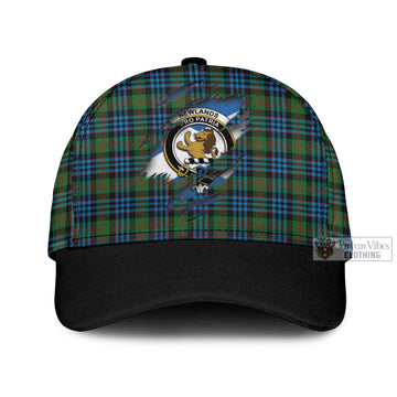 Newlands of Lauriston Tartan Classic Cap with Family Crest In Me Style