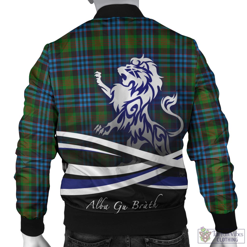 Newlands Tartan Bomber Jacket with Alba Gu Brath Regal Lion Emblem - Tartan Vibes Clothing