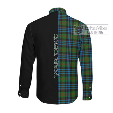 Newlands Tartan Long Sleeve Button Shirt with Family Crest and Half Of Me Style Men's Shirt - Tartanvibesclothing Shop