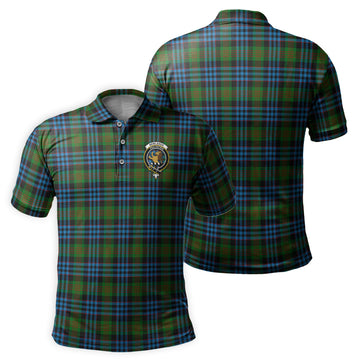 Newlands of Lauriston Tartan Men's Polo Shirt with Family Crest