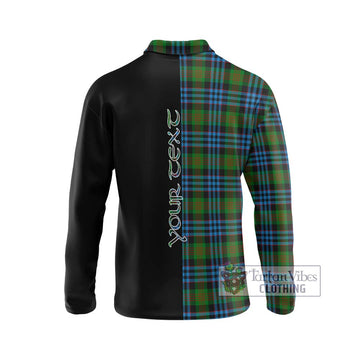 Newlands Tartan Long Sleeve Polo Shirt with Family Crest and Half Of Me Style - Tartan Vibes Clothing