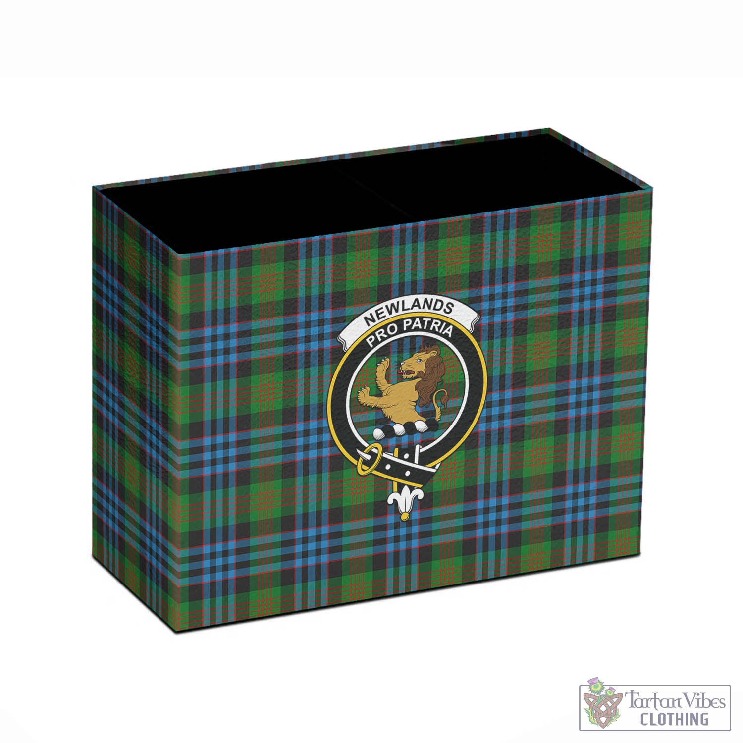 Newlands Tartan Pen Holder with Family Crest - Tartan Vibes Clothing