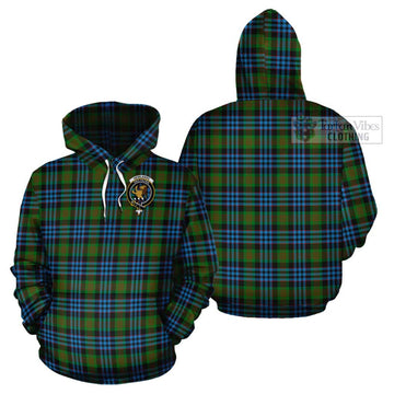 Newlands Tartan Cotton Hoodie with Family Crest - Tartan Vibes Clothing
