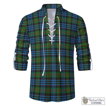 Newlands Tartan Men's Scottish Traditional Jacobite Ghillie Kilt Shirt - Tartan Vibes Clothing