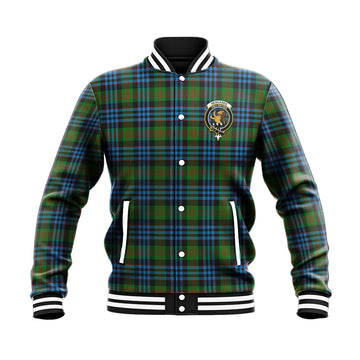 Newlands of Lauriston Tartan Baseball Jacket with Family Crest