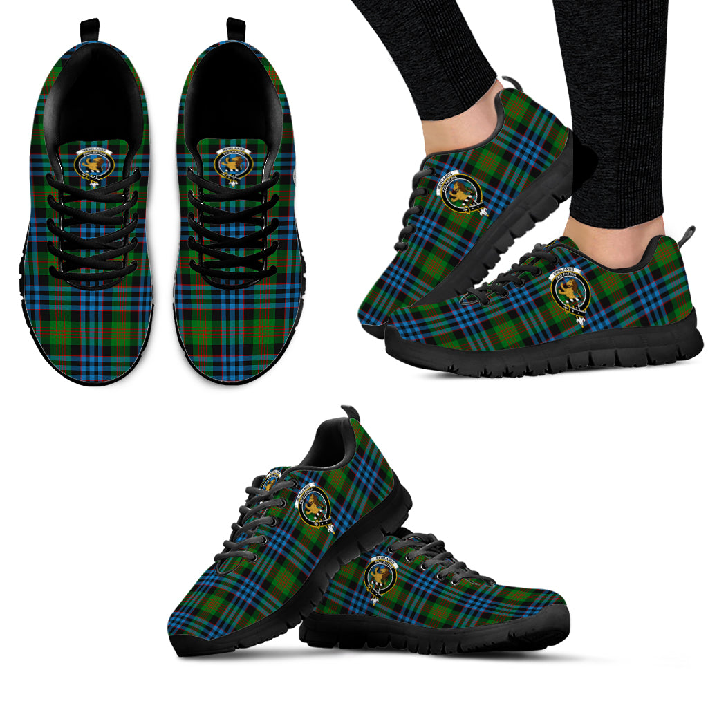 Newlands Tartan Sneakers with Family Crest - Tartan Vibes Clothing