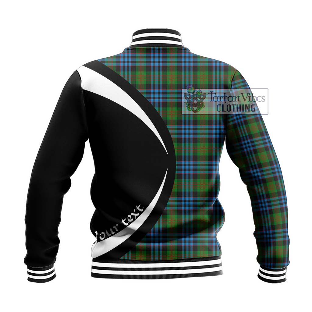 Newlands Tartan Baseball Jacket with Family Crest Circle Style - Tartan Vibes Clothing