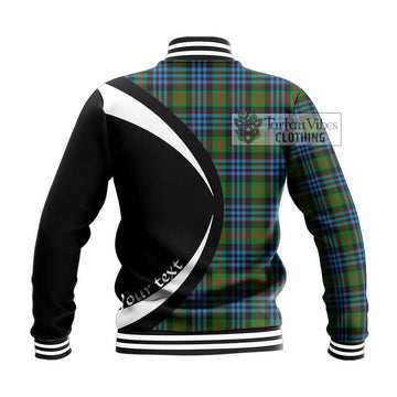 Newlands Tartan Baseball Jacket with Family Crest Circle Style - Tartan Vibes Clothing