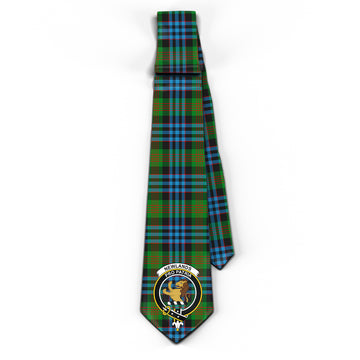 Newlands of Lauriston Tartan Classic Necktie with Family Crest