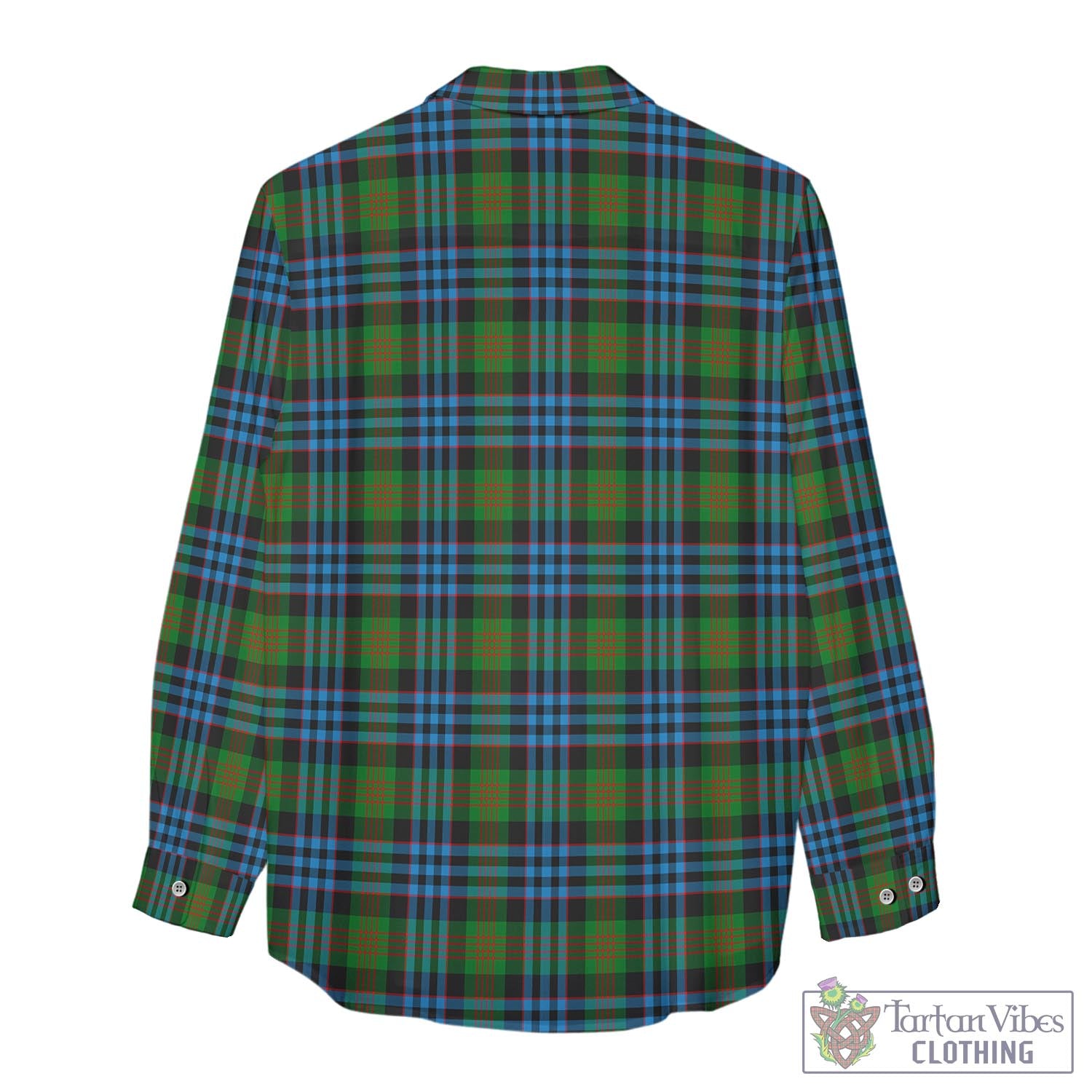 Tartan Vibes Clothing Newlands of Lauriston Tartan Womens Casual Shirt with Family Crest
