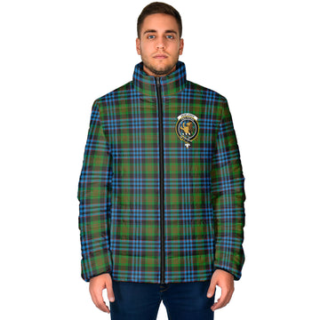 Newlands of Lauriston Tartan Padded Jacket with Family Crest