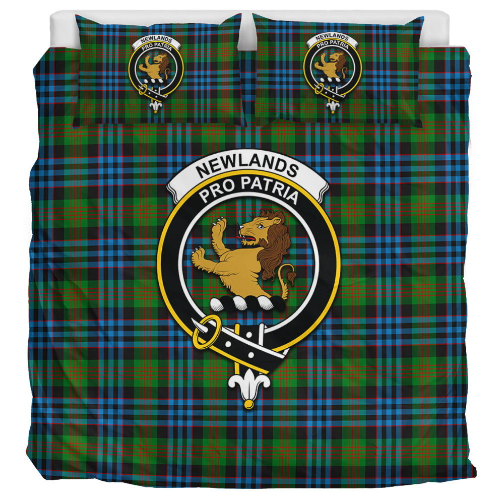 Newlands Tartan Bedding Set with Family Crest UK Bedding Set UK Super King 104*94 inch - Tartan Vibes Clothing