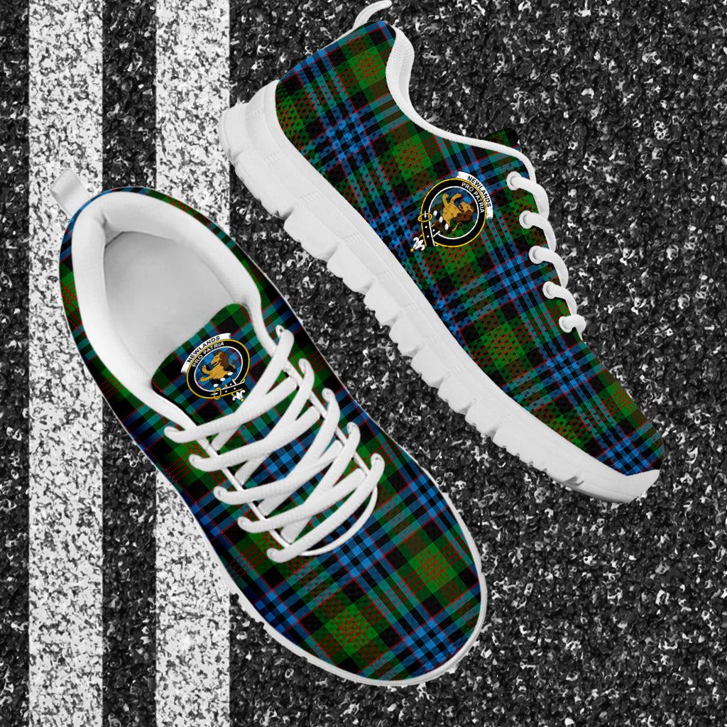 Newlands Tartan Sneakers with Family Crest - Tartan Vibes Clothing