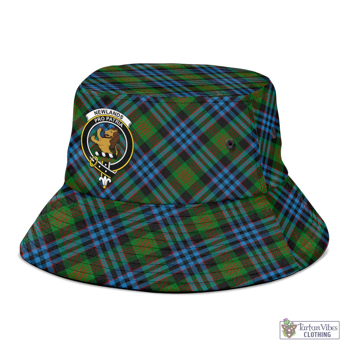 Newlands Tartan Bucket Hat with Family Crest - Tartan Vibes Clothing