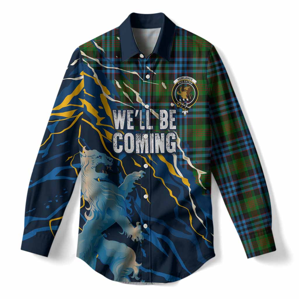 Newlands Scotland Tartan Women Casual Shirt WC2026 Football - We'll Be Coming