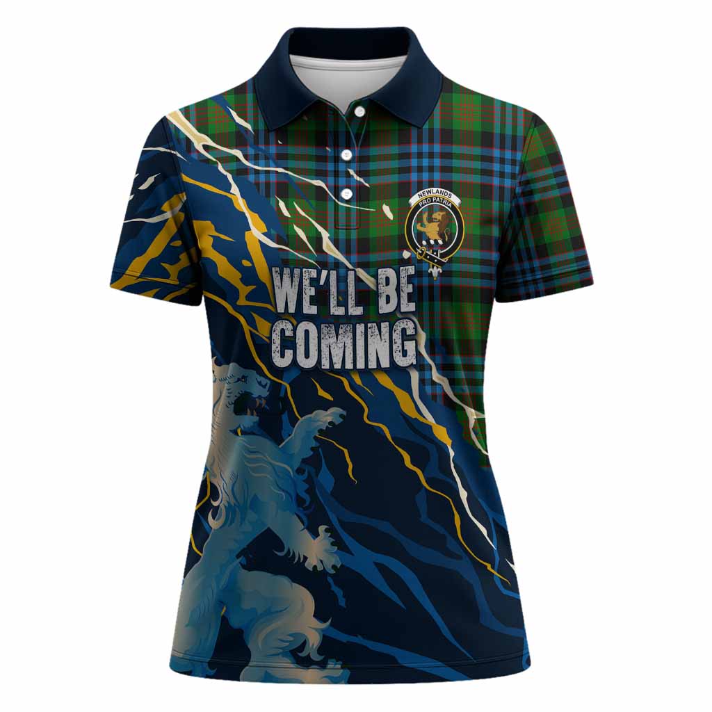 Newlands Scotland Tartan Women Polo Shirt WC2026 Football - We'll Be Coming