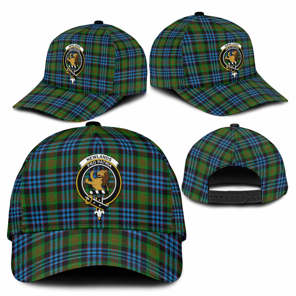 Newlands Tartan Classic Cap with Family Crest