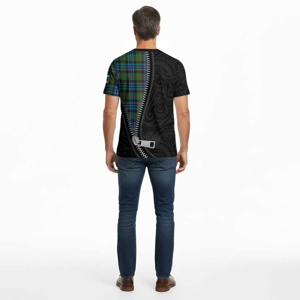 Newlands Tartan Cotton T-shirt New Zealand Pattern Unique Zipper Stylized