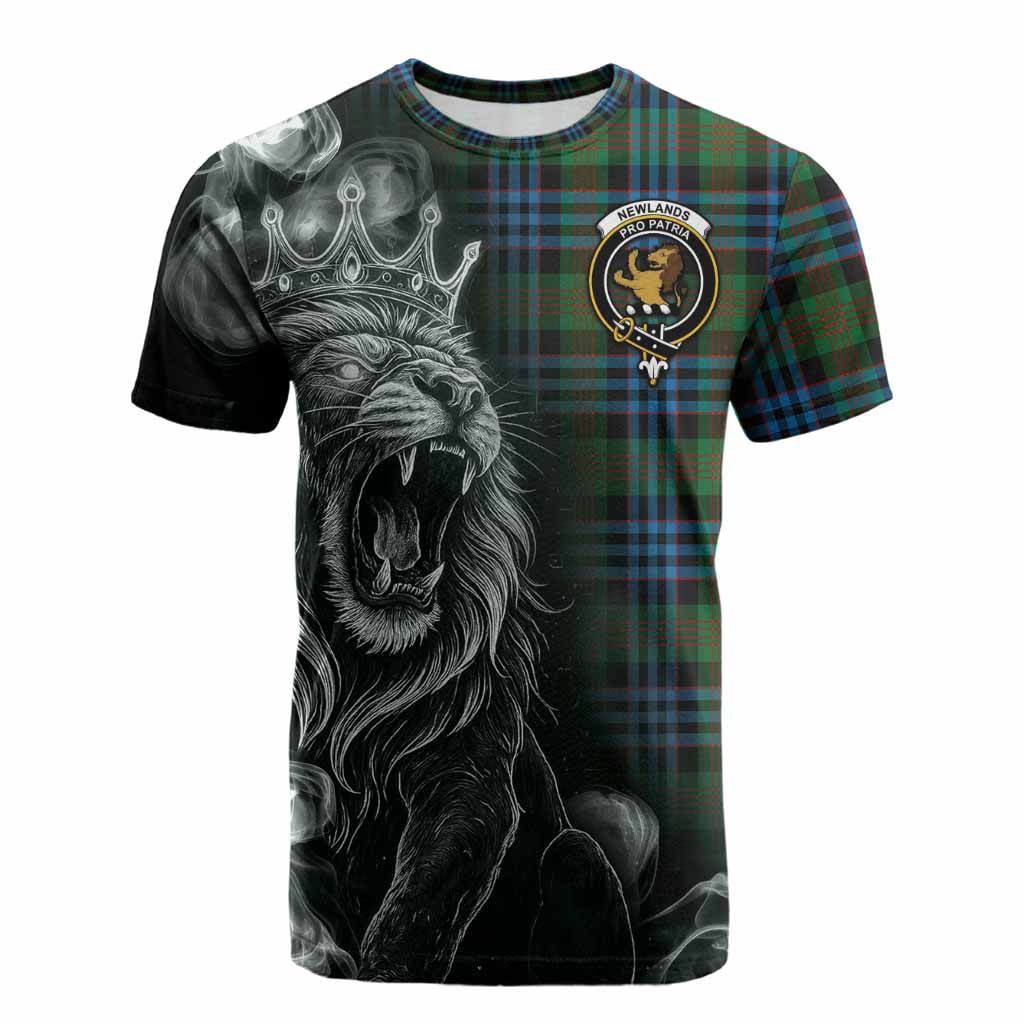 Newlands Tartan Cotton T-shirt Roaring Lion Heritage