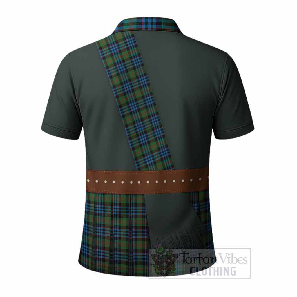 Newlands Tartan Crest Polo Shirt Kilt Costume Style