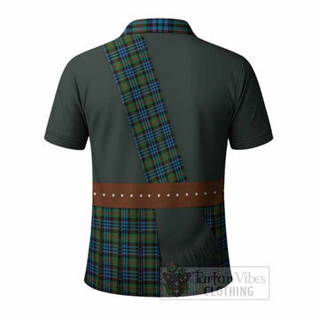 Newlands Tartan Crest Polo Shirt Kilt Costume Style