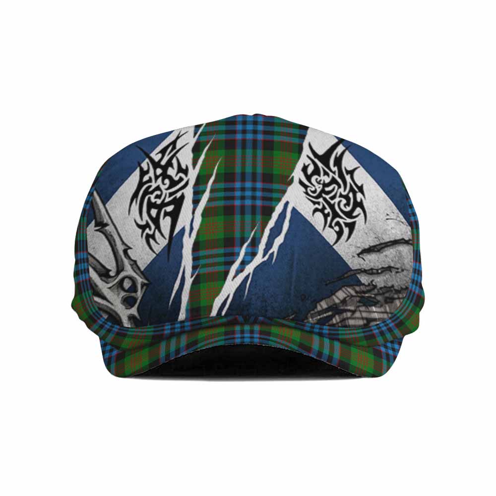 Newlands Tartan Flat Cap, Jeff Cap Scotland Flag Ripped Tribal Design