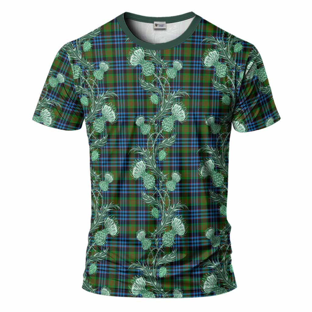 Newlands Tartan T-Shirt Seamless Scottish Thistle Flowers