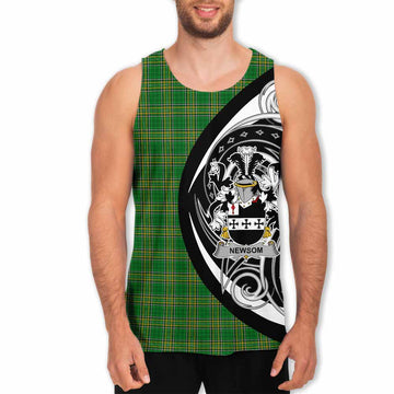 Tartan Vibes Clothing Newsom Irish Clan Men's Tank Top Celtic Circle Style