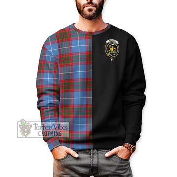 Newton Tartan Sweatshirt with Family Crest and Half Of Me Style Unisex - Tartan Vibes Clothing