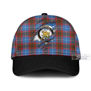 Newton Tartan Classic Cap with Family Crest In Me Style