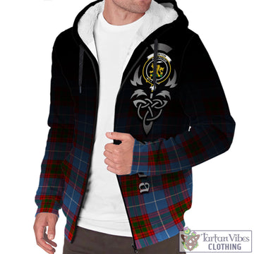 Newton Tartan Sherpa Hoodie Featuring Alba Gu Brath Family Crest Celtic Inspired Unisex - Tartan Vibes Clothing