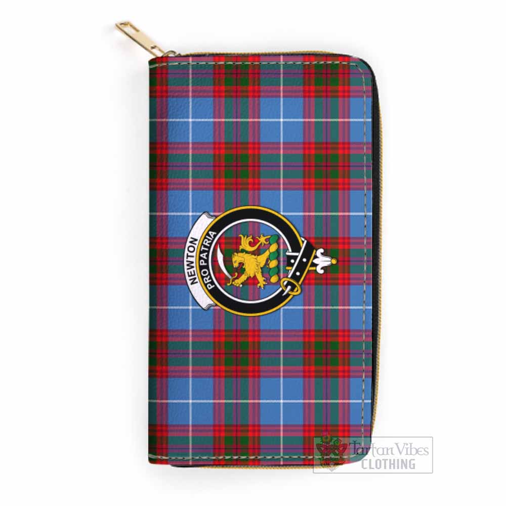 Newton Tartan Women's Leather Wallet with Family Crest One Size 19.7*10.5*3.5 cm - Tartan Vibes Clothing