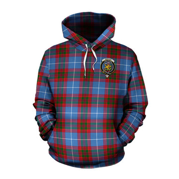 Newton Tartan Cotton Hoodie with Family Crest Celtic Skull Style Pullover Hoodie XS - Tartan Vibes Clothing