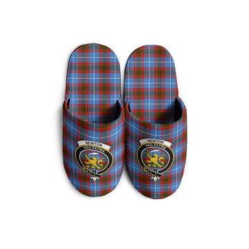Newton Tartan Home Slippers with Family Crest
