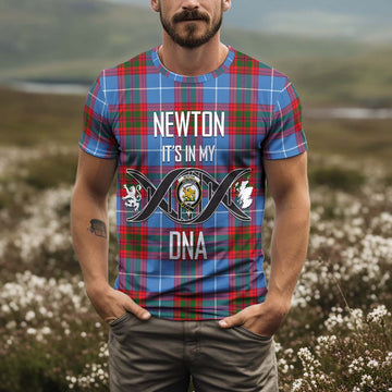 Newton Tartan T-Shirt with Family Crest DNA In Me Style Kid's Shirt - Tartan Vibes Clothing